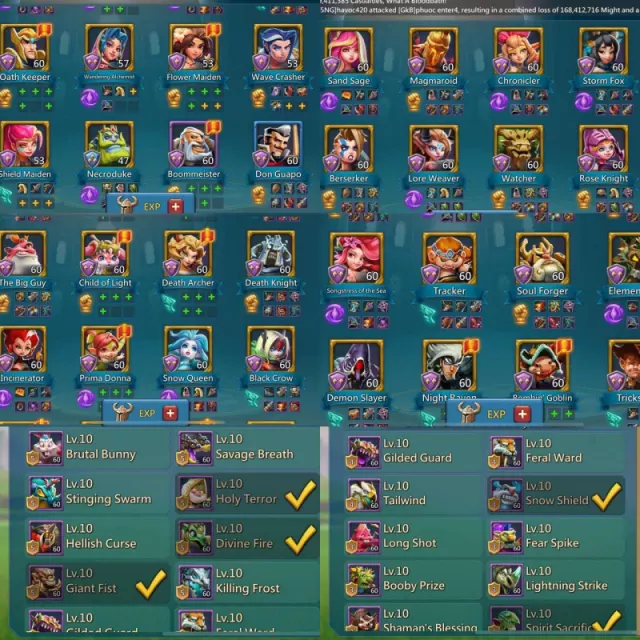 7 mythic champ / 1,2*champ lvl 15,14 · 8 / 8