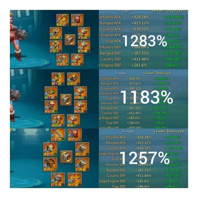 10mythic champ  /  3 lvl 12*1 lvl 11 · 3 / 6