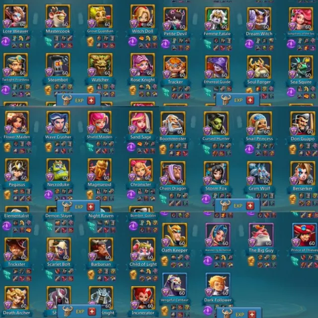 0 quest might /  10+1 mystic champs, 6 cups · 5 / 6