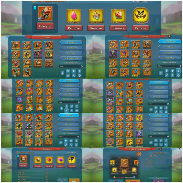 2*11k gold / 18+ champs 7 cups · 6 / 8