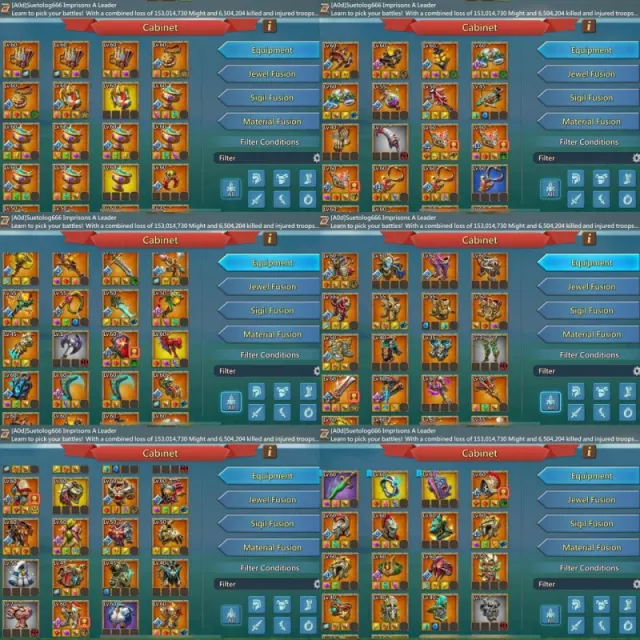 3*11k hero gold /  20 mythic champ · 6 / 6