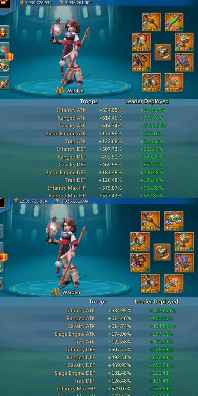 Can go to K1553 / Max stats: 1563-1517-1574% · 1 / 9
