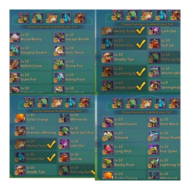 10mythic champ  /  3 lvl 12*1 lvl 11 · 4 / 6