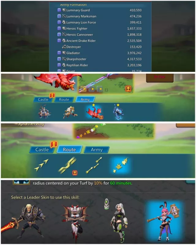 733-704-716% Base stats / 3x11k Heroes Gold · 5 / 8
