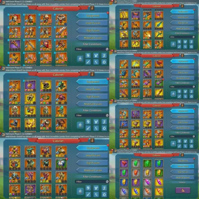 15 mythic champ 9 lvl 12 · 3 / 6