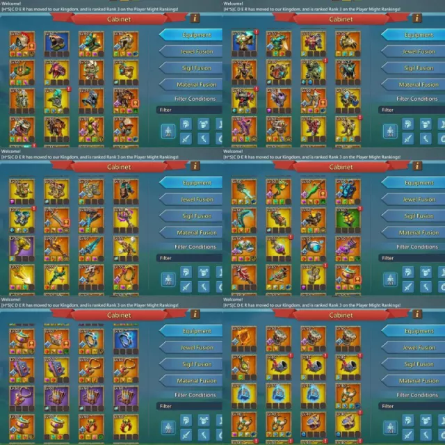 Low Base Might  / 501-504-515% Base stats · 4 / 8