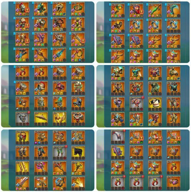 15 Champ mythic / 5x Lv15, 3x Lv12 · 8 / 9