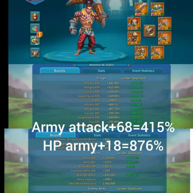 4 temper LVL 12 /1295-1240-1245% stats · 1 / 8