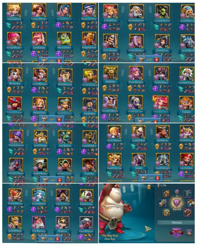 8 mythic champs / 4+2 Cups · 7 / 7