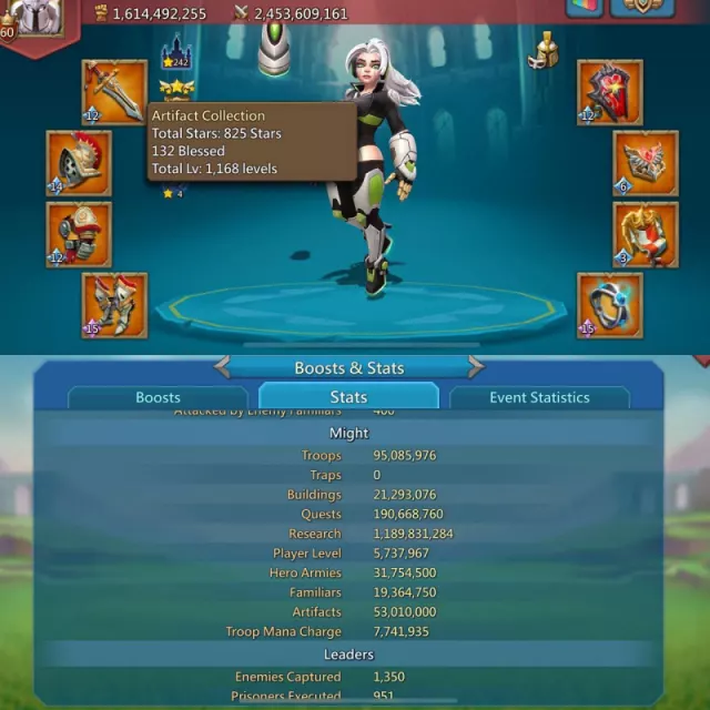 7 mythic champ / 1,2*champ lvl 15,14 · 1 / 8