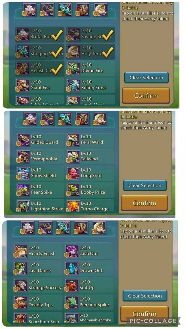4 Champs /  1095–1079–1108% stats · 3 / 6