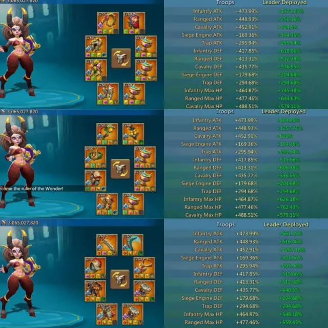 9 champs / Stats max: 1373-1277-1287% · 5 / 6