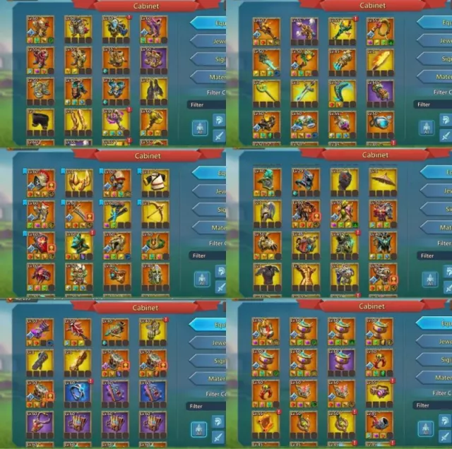 Full Champ / 5 Cups  / 1162-1117-1186% stats · 1 / 6