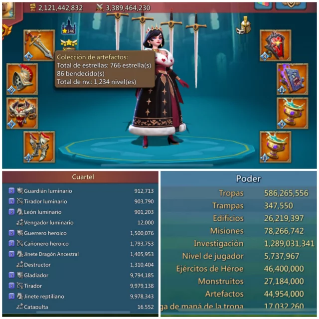 CUENTA LORDS MOBILE | 7 CHAMP | REF F5BA1 · 1 / 1