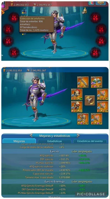 CUENTA LORDS MOBILE | 12 CHAMP | REF FDFF4 · 1 / 1